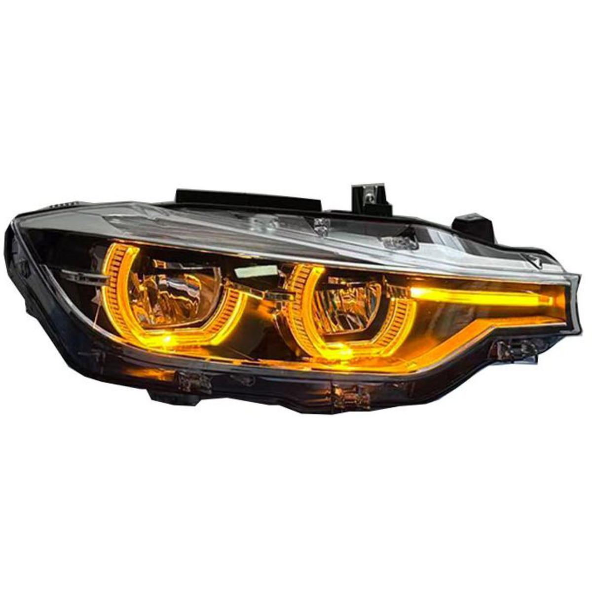 BMW F30 Switchable Tri Colour Headlights Amber, Yellow and White 2012-2019